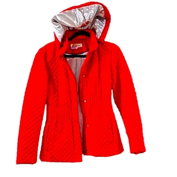 Calvin Klein mid weight diamond quilted jacket Red xs - Picture 1 of 12